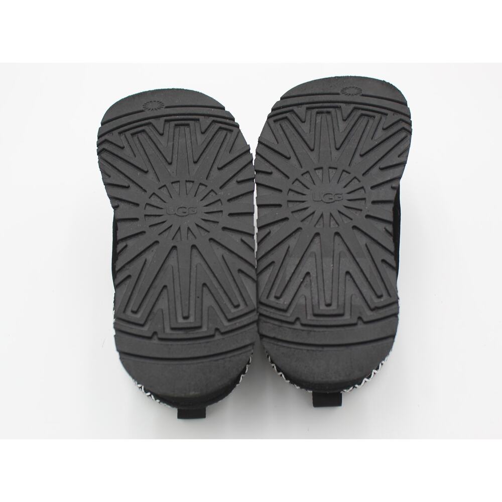 UGG Tazz Platform Slipper Womens 8 Black Suede Sheepskin Cozy Comfort Shoe - Picture 8 of 8